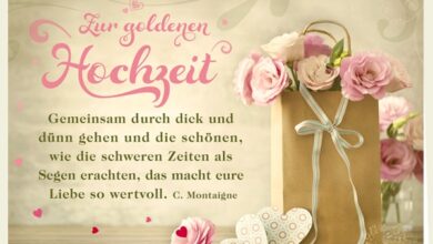 Kurze Sprüche zur Goldenen Hochzeit kostenlos